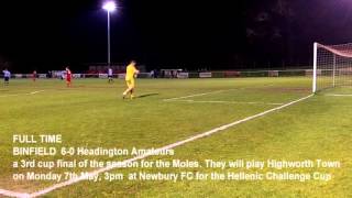 preview picture of video 'BINFIELD FC TV - BINFIELD 6-0 Headington Amateurs - Hellenic Challenge Cup Semi - 12-04-30.wmv'