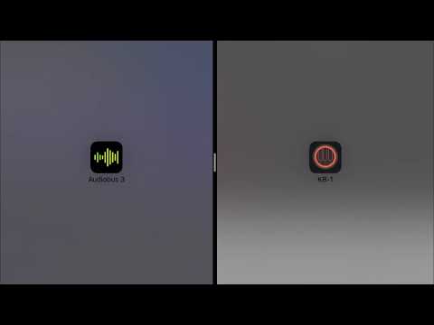 KB-1 Expressive Virtual Midi Keyboard AU used in Splitscreen Mode.