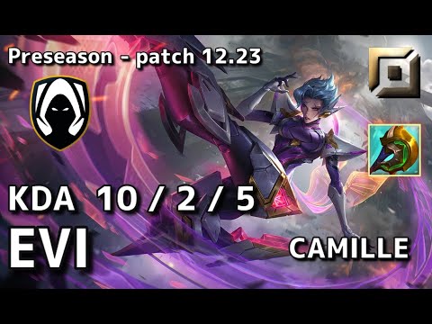 【EUWサーバー/D2】TH Evi カミール(Camille) VS エイトロックス(Aatrox) TOP - Patch12.23 EUW Ranked【LoL】
