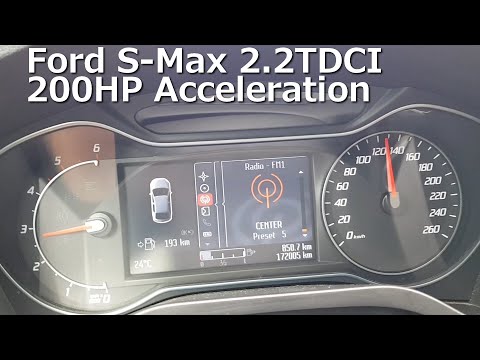 Ford S MAX 2.2TDCI 200HP Acceleration