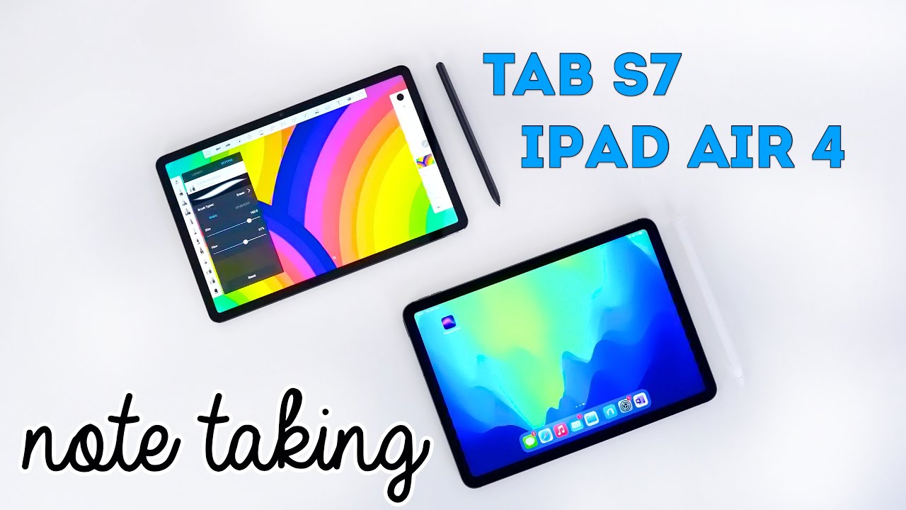 iPad Air 4 (2020) vs Tab S7 - Note taking & handwriting full comparison (Review)