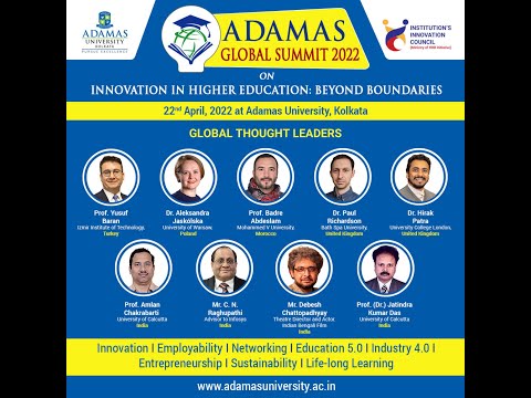 #Adamas_Global_Summit on Innovation in Higher Education: Beyond Boundaries on 22nd April