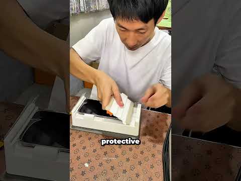 Why he puts packaging tape on a phone screen…