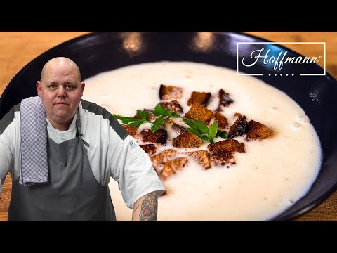 Creamy garlic soup with spicy croutons | Quick comfort food | Easy recipe @BerndZehner