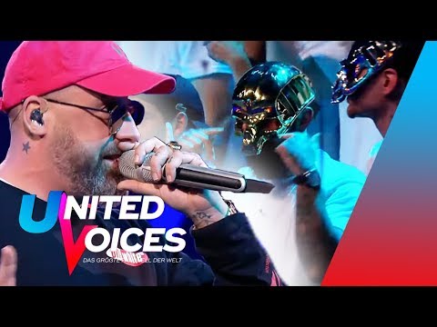 1000 Tattoos - Sido & Fans | Starker Auftritt mit Masken! | Runde 1 | UNITED VOICES 2020 | SAT.1