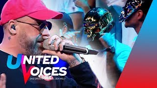 1000 Tattoos - Sido &amp; Fans | Starker Auftritt mit Masken! | Runde 1 | UNITED VOICES 2020 | SAT.1