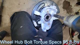 2017 Ford Flex Hub, Axle, & Knuckle Replacement