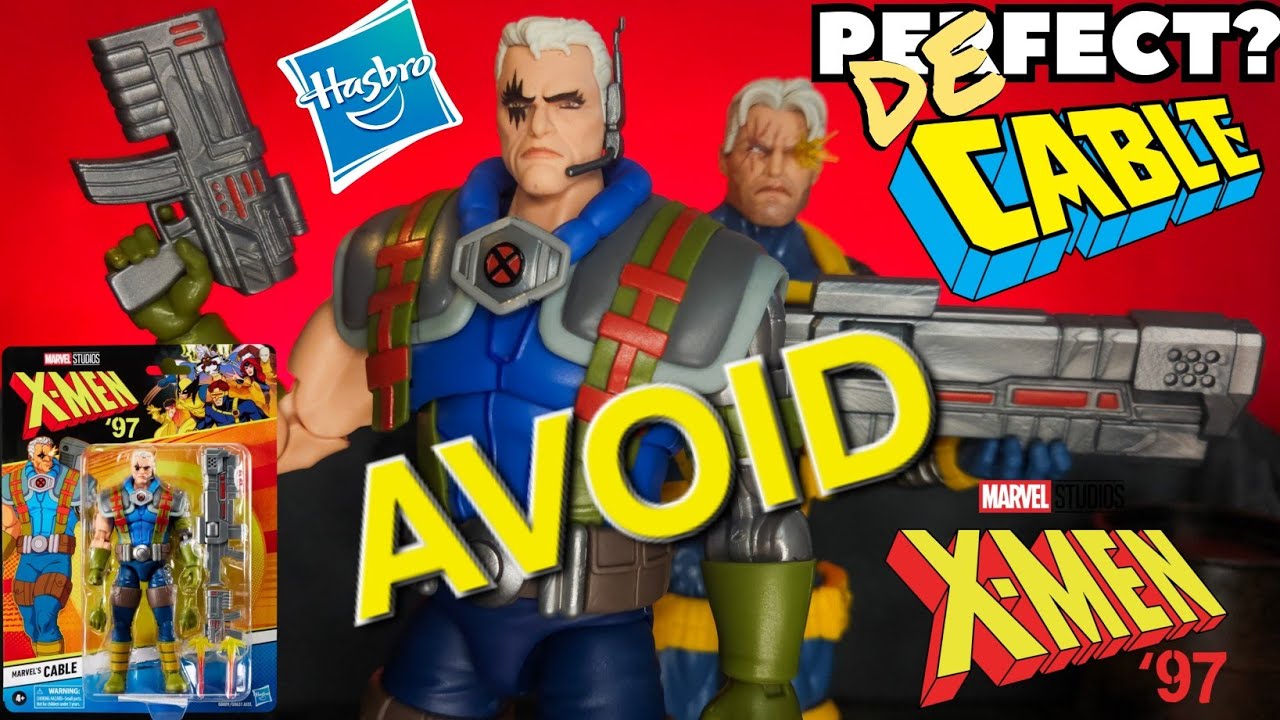 PERFECT? Marvel Legends X-men'97 Cable Action Figure Review + Headswaps & Kitbash