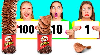 100 Layers of Food Challenge | Funny Food Challenges by BaRaDa