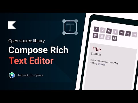 Transform your App in a Rich-Text Editor with Jetpack Compose!