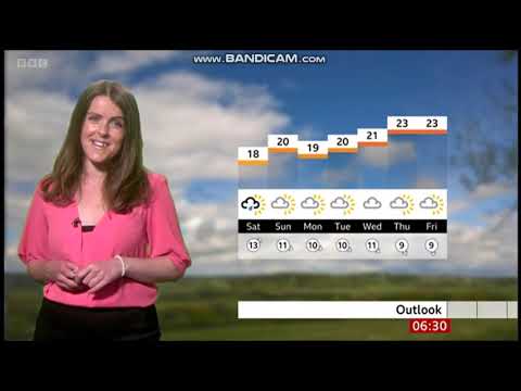 (HD) Alex Osbourne BBC ONE Points West weather July 1st 2022 - 60 fps