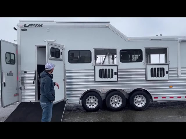 Preview image of 2021 Cimarron Norstar 5 Horse Gooseneck Living Quarters youtube video
