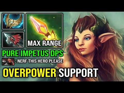 REASON Why Enchantress is the Most OP Support | Max Range Impetus Crazy Pure DPS Dota 2