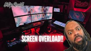 6 32-inch Monitors in a Maximalist Work Setup