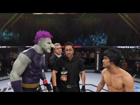 Green Goblin vs. Bruce Lee (EA sports UFC 3) - CPU vs. CPU - Crazy UFC 👊🤪