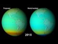 Озоновый слой Земли 1974-2064 
