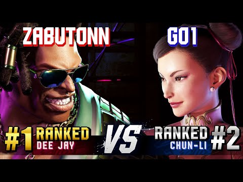 SF6 ▰ ZABUTONN (#1 Ranked Dee Jay) vs GO1 (#2 Ranked Chun-Li) ▰ High Level Gameplay