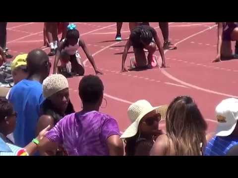 AAU Region 23 Nationals Qualifier Bantam Girls 100 Meter 6-14-2014