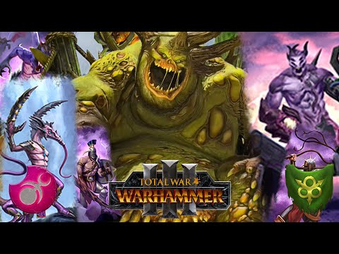 Can Kugath OUTLAST Slaanesh? - vs Nurgle // Total War: WARHAMMER 3 Multiplayer Domination