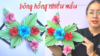 đồ trang trí với những bông hoa hồng - decorations with roses - Hoa DuongDIY