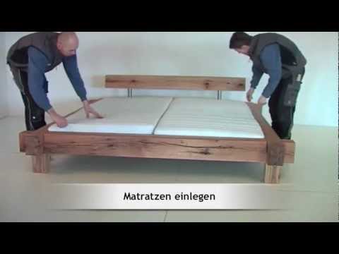 Aufbau / Montage eines Massivholzbettes Mammut Sumpfeiche von MÖBEL-EINS