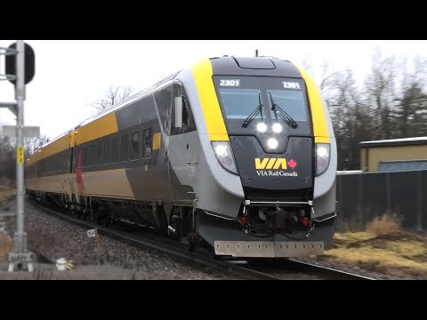 [4K] My First Siemens Charger! | VIA Rail Train with New SCV-42s in Brockville Ontario!