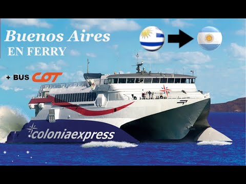 Buenos Aires em ônibus + balsa (Cot / Colonia Express) desde Uruguai