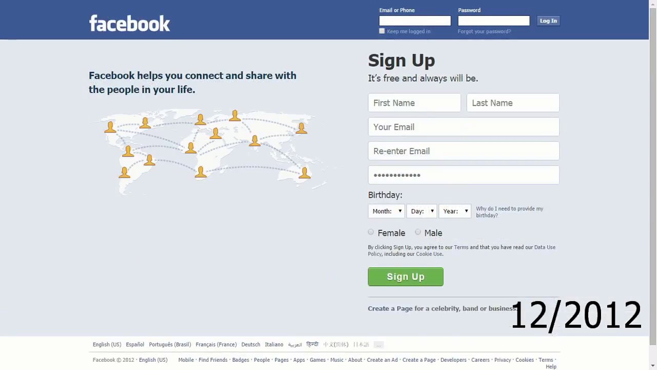 Facebook.com's Website Transformation Through The Years (2004 - 2015)