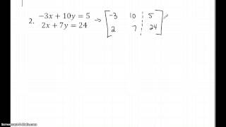 Download the video "Systems of Equations using Augmented Matrices"