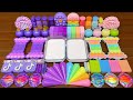 PURPLE Vs PASTEL Mixing Random Into GLOSSY Slime Satisfying Slime Video 202