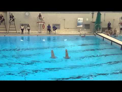 Etobicoke Olimpium synchronised swimming duet final 2015