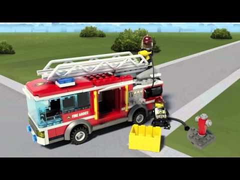 Vidéo LEGO City 60002 : Le camion de pompier