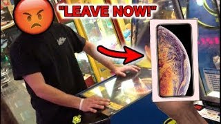 CRAZY MANAGER YELLS AT ME FOR WINNING Apple iPhone XS!! | JOYSTICK