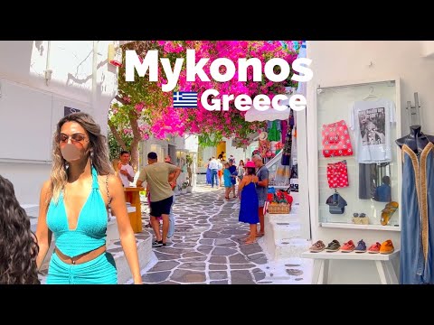 Mykonos, Greece 🇬🇷 - Summer Walk 2022 - 4K 60fps HDR