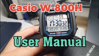 User manual Casio W800h (W-800h) Best price!