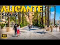 Alicante 4K City Walking Tour (Spain) A beautiful coastal city 🇪🇸