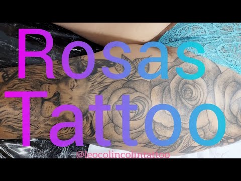 Rosas Tattoo Floral whip shading