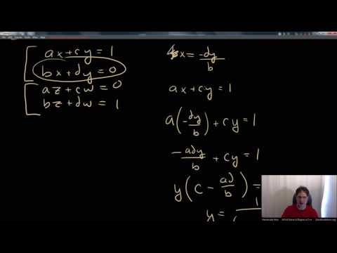 Handmade Hero Day 320 - Inverting a 2x2 Matrix by Hand