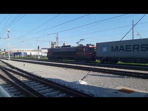 SŽ 363-027 s tovornim vlakom v Ljutomeru