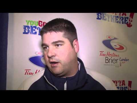 2011 Tim Hortons Brier Draw 10 Media Scrum