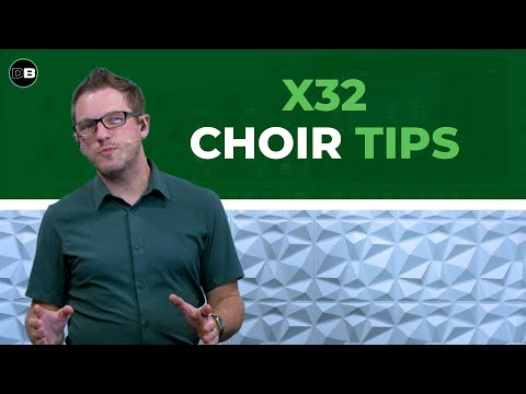 Behringer X32 Choir Mics for Christmas: Stereo Bus Routing