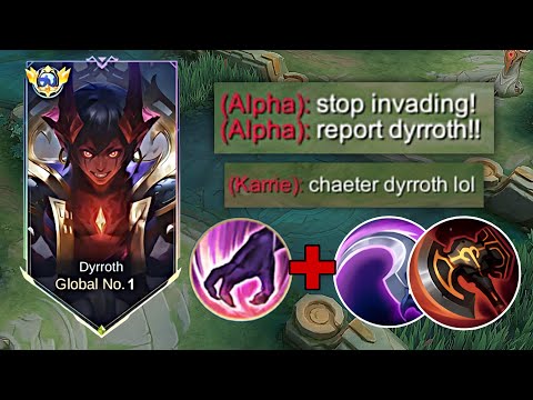 HOW TO EASILY HYPERCARRY YOUR TEAM WITH THIS TOP GLOBAL DYRROTH BUILD AND ROTATION 🔥😱