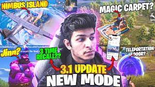 😱 BGMI NEW UPCOMING UPDATE 3.1 | NIMBUS ISLAND: Magic Carpet | LegendX