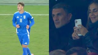 Daniel Maldini Italy Debut - (14/10/24)