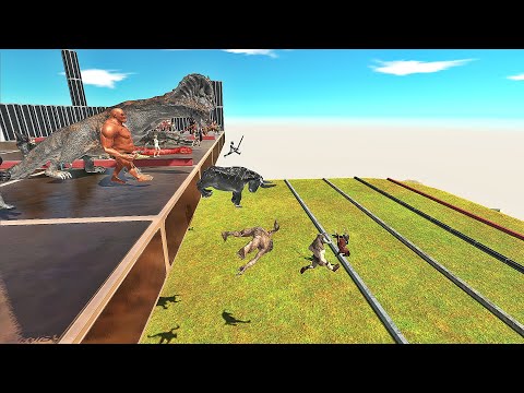 LONG JUMP RACE TOURNAMENT | Animal Revolt Battle Simulator ARBS