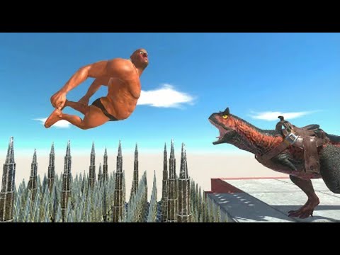 Try to Avoid Spear and Jump Over Piercers - Animal Revolt Battle Simulator