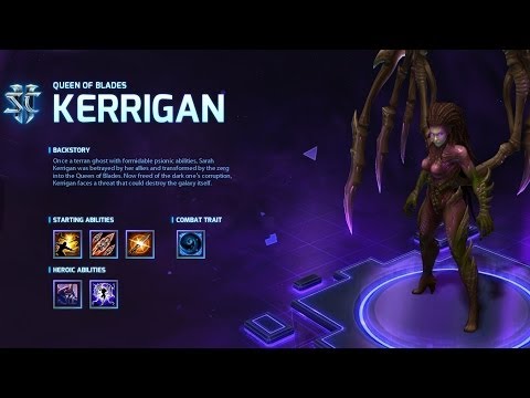 Kerrigan Hero Abilities Preview - Heroes of the Storm Alpha