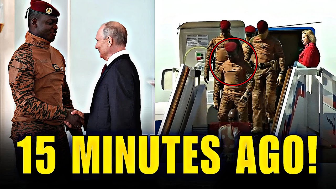 LIVE: Captain Ibrahim Traoré Arrives In Russia Ahead of Victory day Celebrations!