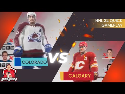 NHL 22 Quick Play-  Colorado Avalanche vs Calgary Flames