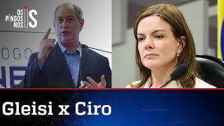 Climão na esquerda: Gleisi sobe o tom contra Ciro